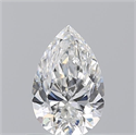 Natural Diamond 0.70 Carats, Pear with  Cut, F Color, VS2 Clarity and Certified by GIA