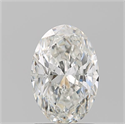 Natural Diamond 1.50 Carats, Oval with  Cut, G Color, SI2 Clarity and Certified by GIA