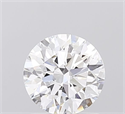 Lab Grown Diamond 1.07 Carats, Round with Ideal Cut, D Color, VVS2 Clarity and Certified by IGI
