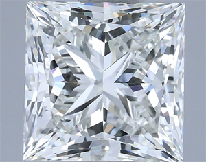 Foto Diamante Natural 1.70 quilates, Princesa , Color H, claridad IF y certificado IGI de