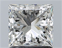 Natural Diamond 1.21 Carats, Princess with  Cut, J Color, SI2 Clarity and Certified by GIA