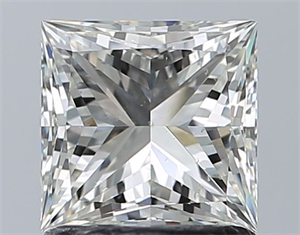 Picture of Natural Diamond 1.21 Carats, Princess with  Cut, J Color, SI2 Clarity and Certified by GIA