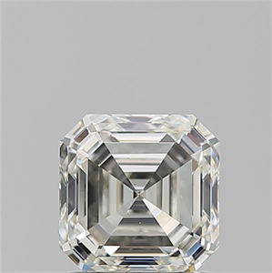 Picture of Natural Diamond 1.51 Carats, Asscher with  Cut, J Color, VS1 Clarity and Certified by GIA