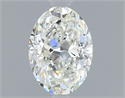 Natural Diamond 0.60 Carats, Oval with  Cut, I Color, VS1 Clarity and Certified by GIA