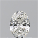 Natural Diamond 0.53 Carats, Oval with  Cut, H Color, VVS1 Clarity and Certified by GIA