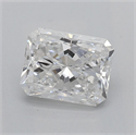 Natural Diamond 0.80 Carats, Radiant with  Cut, E Color, SI1 Clarity and Certified by GIA
