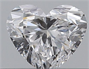 Natural Diamond 0.30 Carats, Heart with  Cut, D Color, VVS2 Clarity and Certified by GIA
