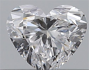 Picture of Natural Diamond 0.30 Carats, Heart with  Cut, D Color, VVS2 Clarity and Certified by GIA