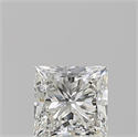 Natural Diamond 0.70 Carats, Princess with  Cut, J Color, VS1 Clarity and Certified by GIA