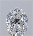 Natural Diamond 0.40 Carats, Oval with  Cut, E Color, VVS2 Clarity and Certified by GIA