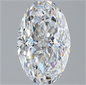 Natural Diamond 2.31 Carats, Oval with  Cut, D Color, VS2 Clarity and Certified by GIA
