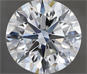Diamante Natural 3.30 quilates, Redondo , Color H, claridad VS1 y certificado GIA