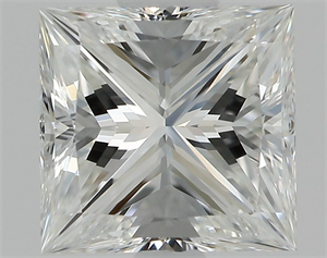 Picture of Natural Diamond 0.80 Carats, Princess with  Cut, G Color, VVS1 Clarity and Certified by GIA