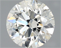 Natural Diamond 0.90 Carats, Round with Excellent Cut, H Color, SI1 Clarity and Certified by GIA