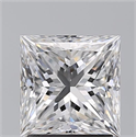 Natural Diamond 2.01 Carats, Princess with  Cut, D Color, VS1 Clarity and Certified by GIA