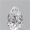Diamante Natural 0.71 quilates, De pera , Color D, claridad VS2 y certificado GIA