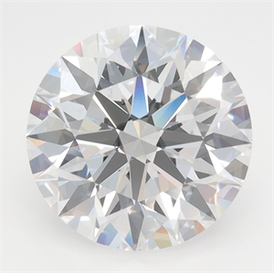 Picture of Lab Grown Diamond 3.52 Carats, Round with Excellent Cut, D Color, IF Clarity and Certified by GIA