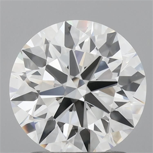 Picture of Lab Grown Diamond 1.57 Carats, Round with Ideal Cut, D Color, VVS2 Clarity and Certified by IGI