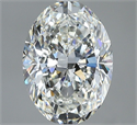 Natural Diamond 2.73 Carats, Oval with  Cut, H Color, VS2 Clarity and Certified by GIA