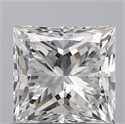 Natural Diamond 1.00 Carats, Princess with  Cut, E Color, VS2 Clarity and Certified by GIA