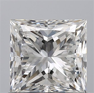 Picture of Natural Diamond 1.00 Carats, Princess with  Cut, E Color, VS2 Clarity and Certified by GIA