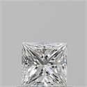 Natural Diamond 0.50 Carats, Princess with  Cut, E Color, VVS2 Clarity and Certified by GIA