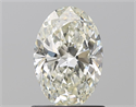 Natural Diamond 1.01 Carats, Oval with  Cut, K Color, VS2 Clarity and Certified by GIA