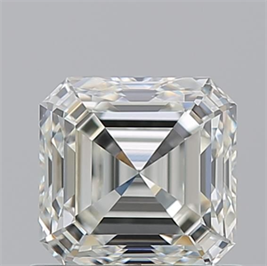Picture of Natural Diamond 0.94 Carats, Asscher with  Cut, J Color, VVS2 Clarity and Certified by GIA