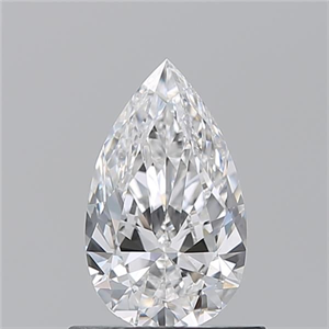 Picture of Natural Diamond 0.73 Carats, Pear with  Cut, D Color, VS2 Clarity and Certified by GIA