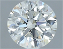 Natural Diamond 0.53 Carats, Round with Excellent Cut, I Color, VS1 Clarity and Certified by GIA