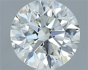 Picture of Natural Diamond 0.53 Carats, Round with Excellent Cut, I Color, VS1 Clarity and Certified by GIA
