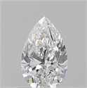 Diamante Natural 0.51 quilates, De pera , Color F, claridad SI1 y certificado GIA