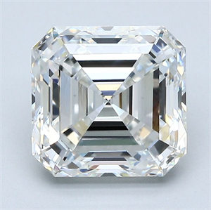 Picture of Natural Diamond 3.02 Carats, Asscher with  Cut, F Color, VS1 Clarity and Certified by GIA
