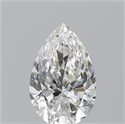 Natural Diamond 0.70 Carats, Pear with  Cut, I Color, VVS2 Clarity and Certified by GIA