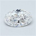 Natural Diamond 1.11 Carats, Oval with  Cut, D Color, VS1 Clarity and Certified by GIA