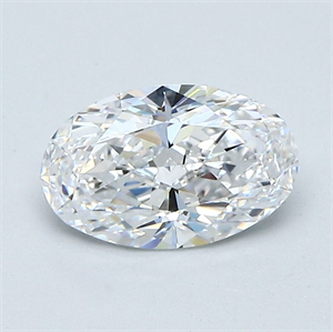 Picture of Natural Diamond 1.11 Carats, Oval with  Cut, D Color, VS1 Clarity and Certified by GIA