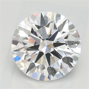 Picture of Lab Grown Diamond 1.52 Carats, Round with Excellent Cut, D Color, IF Clarity and Certified by GIA