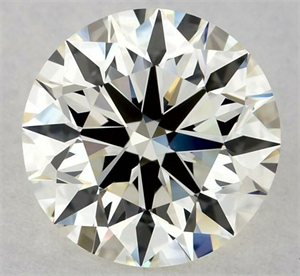Picture of Natural Diamond 0.90 Carats, Round with Excellent Cut, K Color, IF Clarity and Certified by GIA