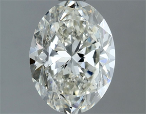 Picture of Natural Diamond 1.51 Carats, Oval with  Cut, I Color, SI1 Clarity and Certified by IGI