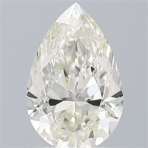 Picture of Natural Diamond 1.01 Carats, Pear with  Cut, I Color, VVS2 Clarity and Certified by IGI