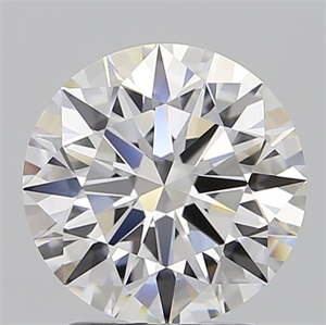 Picture of Lab Grown Diamond 2.04 Carats, Round with Excellent Cut, D Color, VVS1 Clarity and Certified by GIA