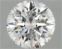 Lab Grown Diamond 2.01 Carats, Round with Excellent Cut, F Color, VS1 Clarity and Certified by IGI