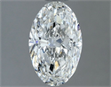 Natural Diamond 1.00 Carats, Oval with  Cut, E Color, SI1 Clarity and Certified by GIA