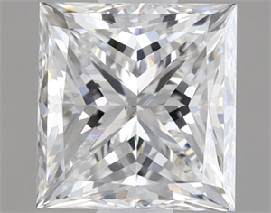 Foto Diamante Natural 0.90 quilates, Princesa , Color E, claridad VS2 y certificado GIA de