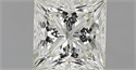 Natural Diamond 1.22 Carats, Princess with  Cut, I Color, IF Clarity and Certified by IGI