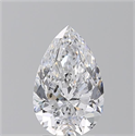 Natural Diamond 3.05 Carats, Pear with  Cut, D Color, SI2 Clarity and Certified by GIA
