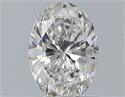 Natural Diamond 0.70 Carats, Oval with  Cut, F Color, VS1 Clarity and Certified by GIA