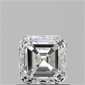 Natural Diamond 0.90 Carats, Asscher with  Cut, G Color, VVS2 Clarity and Certified by GIA