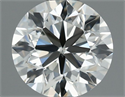 Natural Diamond 0.70 Carats, Round with Very Good Cut, J Color, SI1 Clarity and Certified by IGI