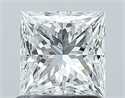 Natural Diamond 1.01 Carats, Princess with  Cut, G Color, VS1 Clarity and Certified by GIA